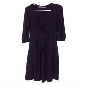 ZARA Surplice Pleated Dress